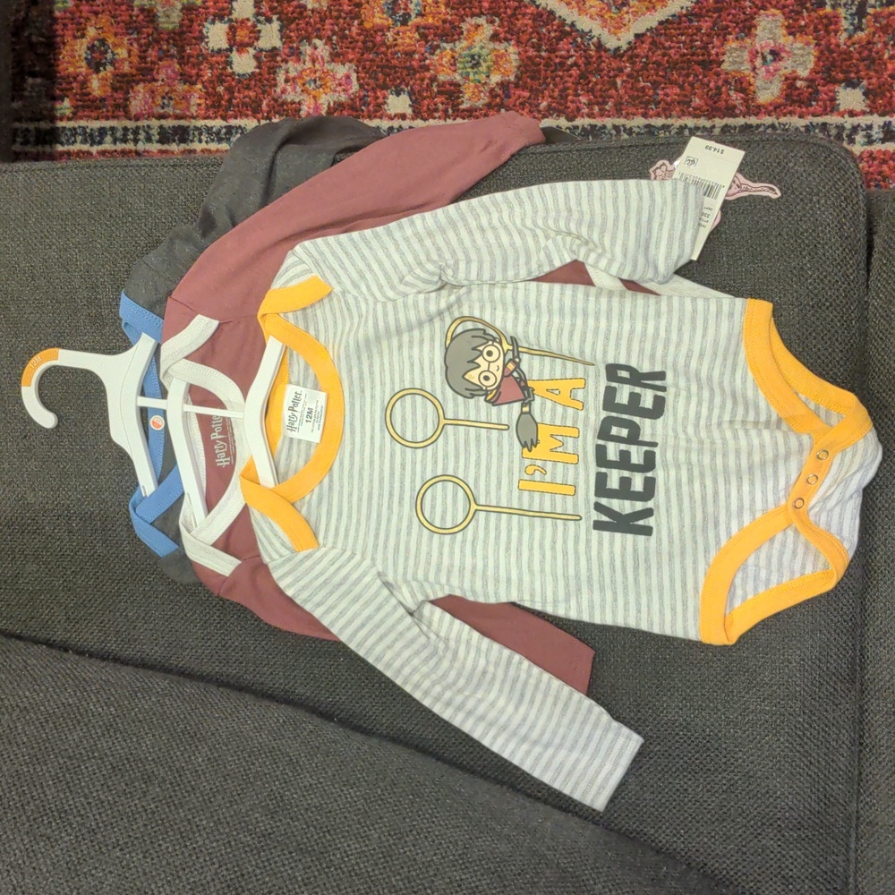 Harry Potter 3 pack long sleeves onesies